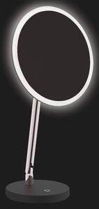 Deante Silia příslušenství, volně stojící kosmetické LED zrcátko na rameni, zvětšení (3x), chromová-černá, ADI_0812