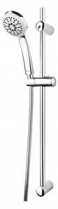 Cersanit Vibe - Sprchová souprava s tyčí a posuvným držákem, 3 funkční hlavice, kovová tyč 71cm s posuvným držákem a montážní sadou, S951-021