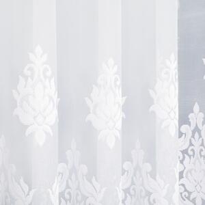 Bílá žakárová záclona LUDMILA 600x160 cm