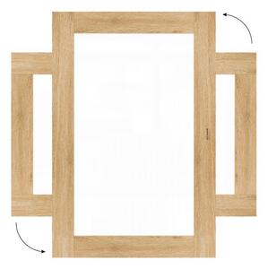 Magnetická tabule PREMIUM 90x60 cm v rámu v barvě dubu, MP96OAK