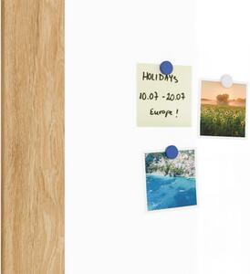Magnetická tabule PREMIUM 90x60 cm v rámu v barvě dubu, MP96OAK