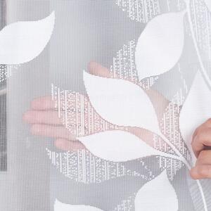 Bílá žakárová záclona MARTYNA 300x180 cm