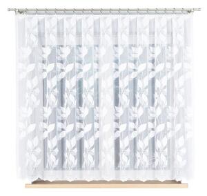 Bílá žakárová záclona MARTYNA 320x160 cm