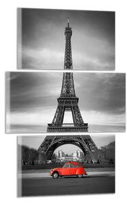 Obraz na zeď Černobílý obraz Eiffelovka