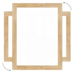 Magnetická tabule PREMIUM 120x90 cm v rámu v barvě dubu, MP129OAK