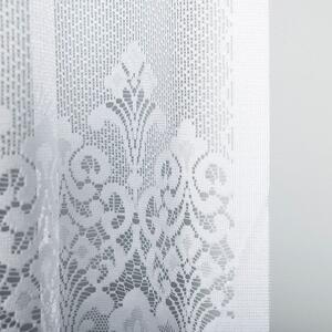 Bílá žakárová záclona NADIA 500x160 cm
