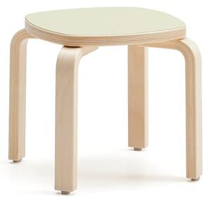 AJ Produkty Stolička VIDE, výška 310 mm, bříza/zelená
