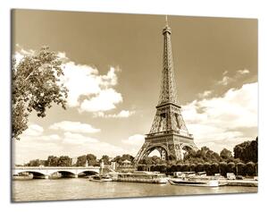 Obraz na zeď Eiffelovka a řeka