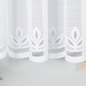 Bílá žakárová záclona POLA 500x160 cm