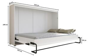 Vyklápěcí postel HH120 Barva korpusu: Bílá mat + Bílá mat