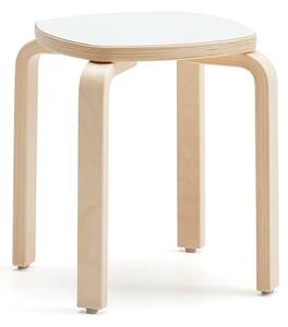 AJ Produkty Stolička VIDE, výška 380 mm, bříza/bílá