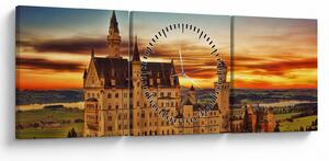 Obraz - Tyskland (s hodinami) (90x30 cm)