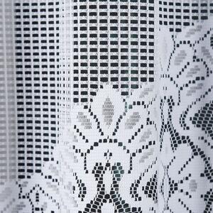 Bílá žakárová záclona SERAFINA 310x160 cm