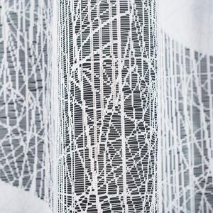 Bílá žakárová záclona VIKTORIA 300x180 cm
