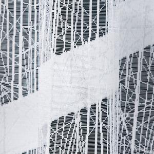 Bílá žakárová záclona VIKTORIA 310x160 cm