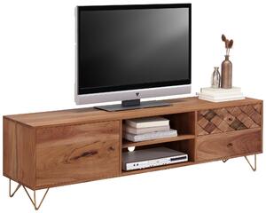 NÍZKÁ KOMODA, akácie, přírodní barvy, 160/45/35 cm Ambia Home - TV stolky & komody pod TV