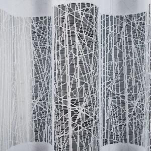 Bílá žakárová záclona VIKTORIA 410x160 cm