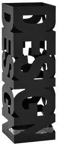 Stojan na deštníky Design ocelový černý 246793