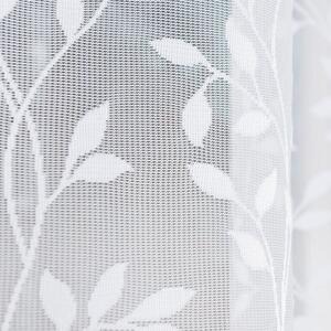 Bílá žakárová záclona ZUZANNA 250x120 cm