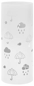 Stojan na deštníky Umbrellas ocelový bílý 246805