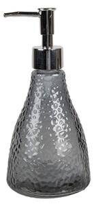 Černá skleněná nádoba na mýdlo s pumpičkou I – 400 ml