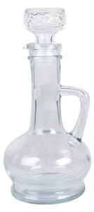 Ozdobná skleněná lahvička s broušeným uzávěrem Benjamin – 225 ml
