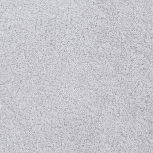 Hebká stříbrná flano deka LORI 70x160 cm