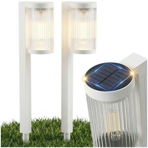 LED solární zápichové svítidlo, sada 2 ks, 100 lm, teplá bílá, IP65