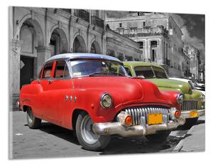 Obraz na plátně Auta na Kubě