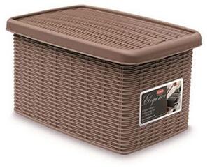 STEFANPLAST Úložný box Elegance 5,5 l, šedý STEFANPLAST
