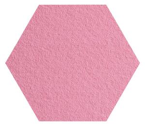 Panel nástěnný filcový hexagon 35x40 cm růžová
