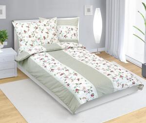 Povlečení bavlněné Zelená,Hnědá,Růžová 90/223