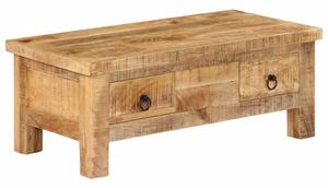 Konferenční stolek 90 x 45 x 35 cm masivní mangovníkové dřevo 247326