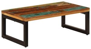 Konferenční stolek 100x50x35cm masivní recyklované dřevo a ocel 247338