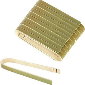 20 jednorázových kleští z bambusu, mini kleště na toustovač (9 cm)