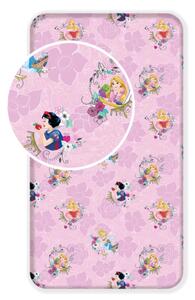 Jerry Fabrics Prostěradlo Princezny Pink 02 90x200x25 cm