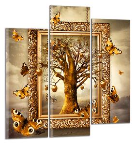 Moderní obraz Strom a motýli