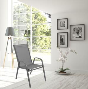 Bluegarden, zahradní židle Polo světle šedá, OGR-09002
