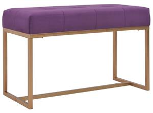 Lavice 80 cm fialová sametová 247557