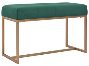 Lavice 80 cm zelená sametová 247555