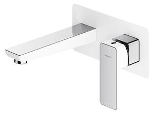 OMNIRES PM7415CRB-Umyvadlová baterie pro podomítkovou instalaci PARMA chrom/bílá