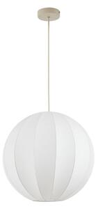 Závěsná svítidlo NOLA, Elovie, stmívatelné, Bílá, Obývací pokoj, Tkanina / Textil, Skandinávský