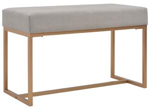 Lavice 80 cm šedá sametová 247558