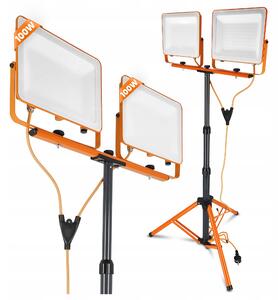 LED reflektor 100 W, 10000 lm, neutrální bílá, IP65, 26 × 19 × 3,5 cm