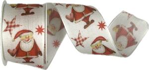 Vánoční stuha HAPPY SANTA 40mm x 2m(12,-Kč/m)