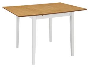 Rozkládací jídelní stůl bílý (80–120) x 80 x 74 cm MDF 247625