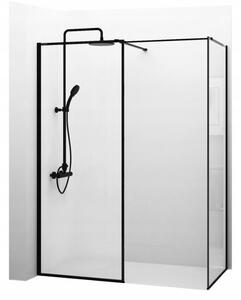 Rea - Bler sprchový kout 100x100cm, 8mm čiré sklo, černý profil, KOMPL-BLER100100
