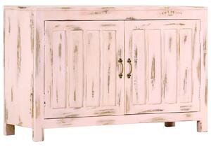 Příborník světle růžový 110x35x70 cm masivní mangovníkové dřevo 247764