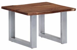 Konferenční stolek s živou hranou 60x60x40 cm masivní akácie 247826