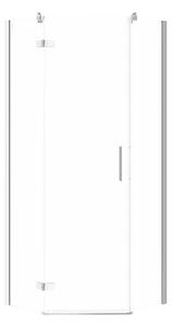 Cersanit Jota, 5-úhelníkový sprchový kout 80x80x195 cm, levé dveře, 6mm čiré sklo, chromový profil, S160-010